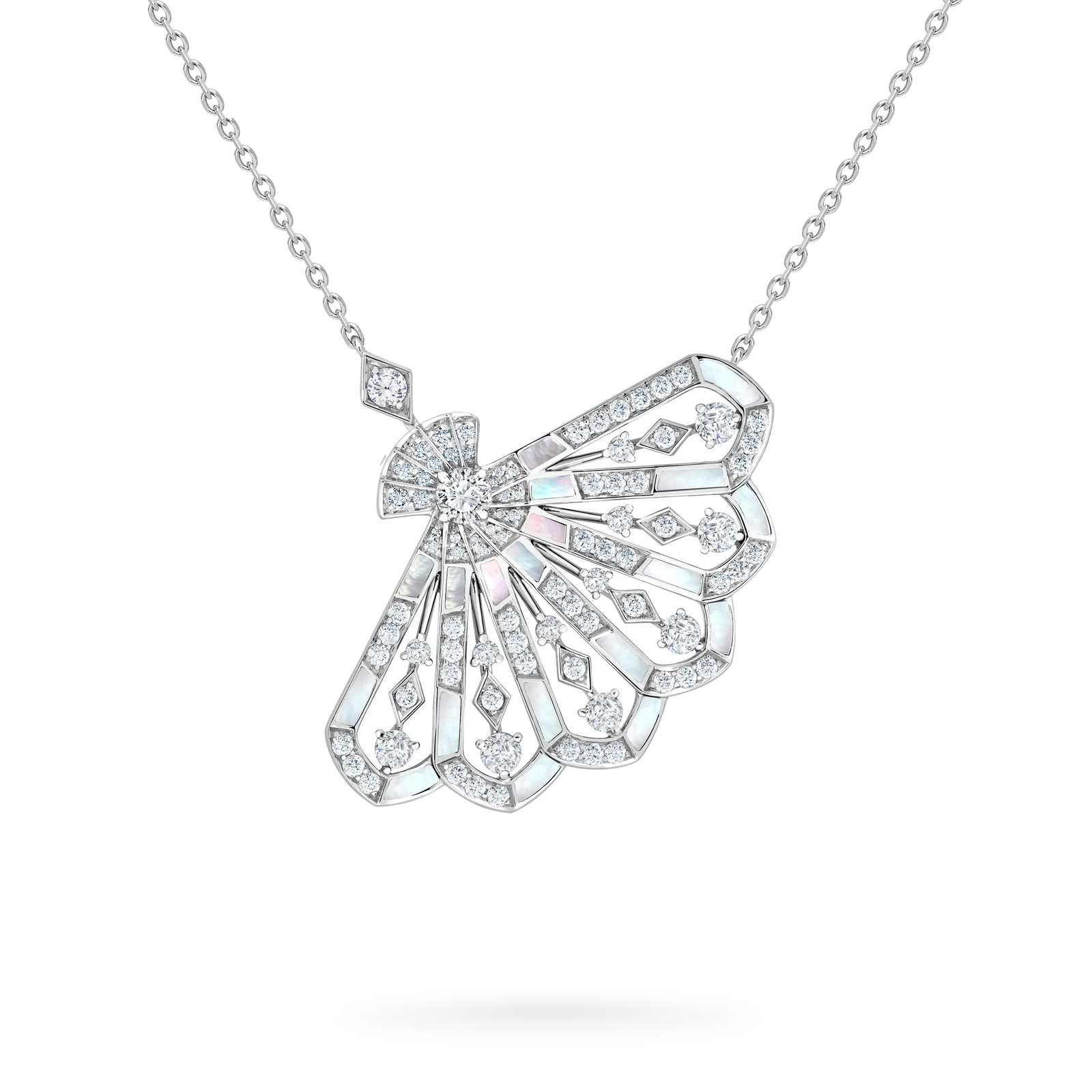 Fanfare Symphony Diamond Pearl Pendant
